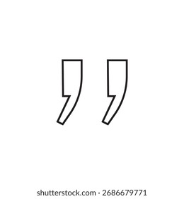 ícone de citação ilustração elemento design