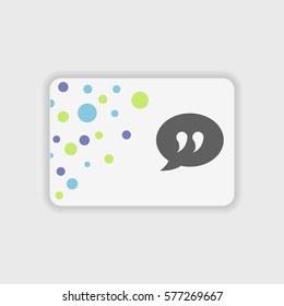 Quote  icon illustration isolated vector sign symbol
