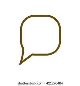 quote  icon,  isolated. Flat  design.