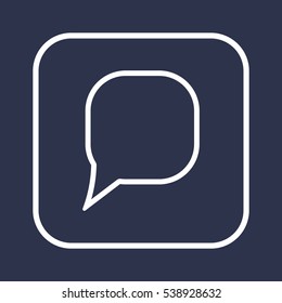 Quote   icon, isolated. Flat  design. 