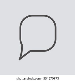 Quote   icon, isolated. Flat  design. 