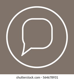 Quote   icon, isolated. Flat  design. 