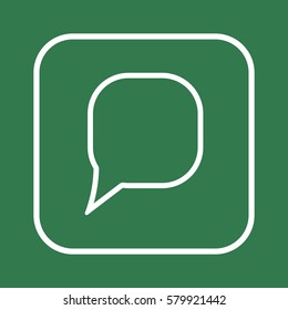 Quote   icon, isolated. Flat  design. 