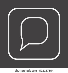 Quote   icon, isolated. Flat  design. 