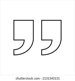 Quote icon in line style