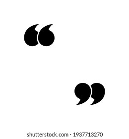 Quote icon. Quote mark. Vector EPS 10. Isolated on white background