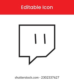 Quote icon, Quote outline icon, Quote vector icon