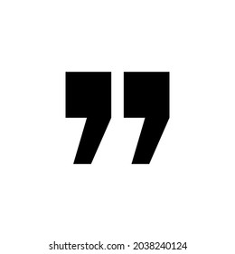 Quote icon. Quotation mark sign and symbol