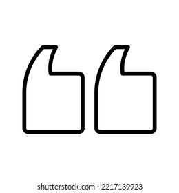 Quote icon. Quotation mark. vector illustration