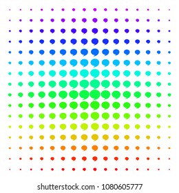 Quote icon rainbow colored halftone pattern. Vector quote symbols arranged into halftone grid with vertical spectral gradient. Designed for backgrounds, covers and abstraction concepts.