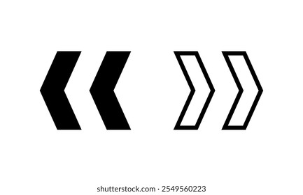 Quote icon set. Vector illustration.