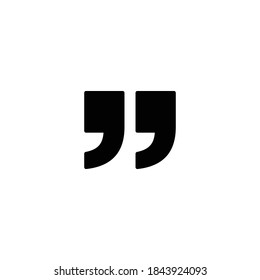 quote icon, quote sign symbol vector