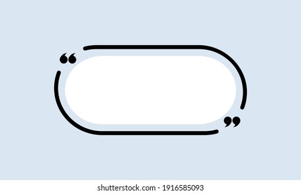 Quote icon. Speech marks, inverted commas or talking mark collection. Circle shape. Vector EPS 10. Isolated on background