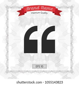 Quote icon symbol