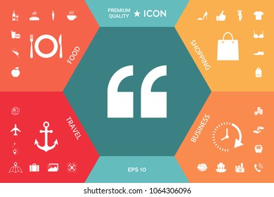 Quote icon symbol
