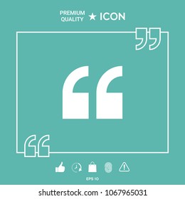 Quote icon symbol