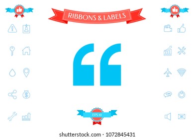 Quote icon symbol