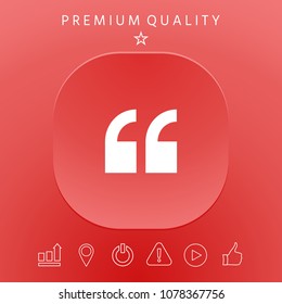 Quote icon symbol