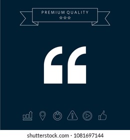 Quote icon symbol