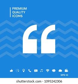 Quote icon symbol