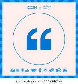 Quote icon symbol