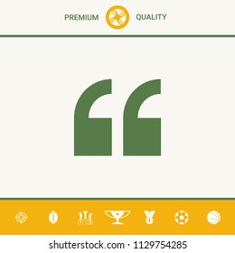 Quote icon symbol