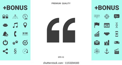 Quote icon symbol