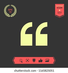Quote icon symbol