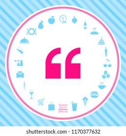 Quote icon symbol