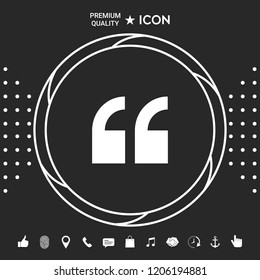 Quote icon symbol