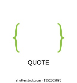 Quote icon. Quote symbol design. Stock - Vector illustration can be used for web