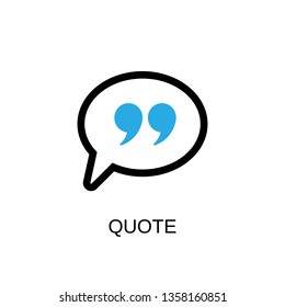 Quote icon. Quote symbol design. Stock - Vector illustration can be used for web