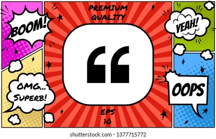 Quote icon symbol. Graphic elements for your design