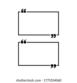 Quote icon symbol. Graphic elements for your design