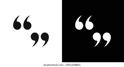 Quote icon Symbol mark in filled style