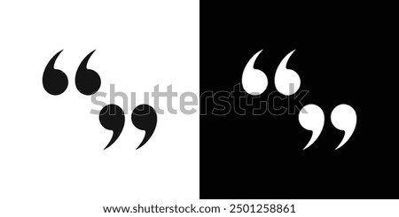 Quote icon Symbol mark in filled style