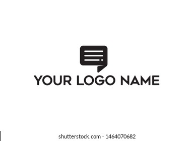 Quote icon in trendy flat style design. Vector illustration. Isolated on white background.