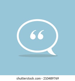 Quote icon vector