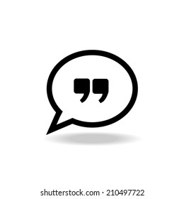 Quote icon vector