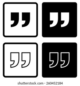 Quote icon vector