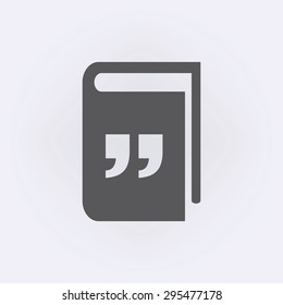 Quote icon vector