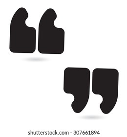 Quote icon vector