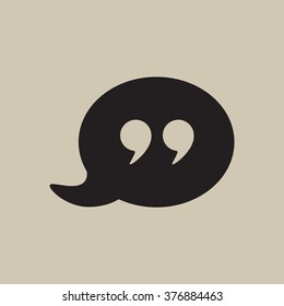 Quote icon vector