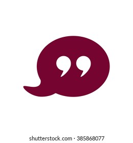 Quote icon vector