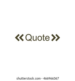 Quote Icon Vector
