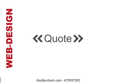 Quote Icon Vector