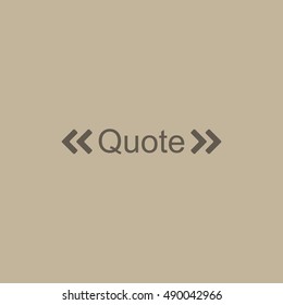 Quote Icon Vector