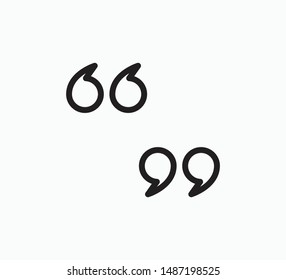 Quote icon vector concept illustration