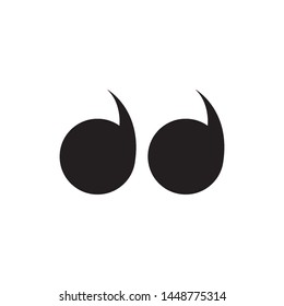 quote icon vector design simple template