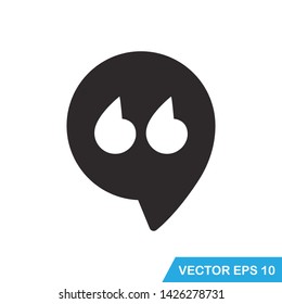 quote icon vector design template